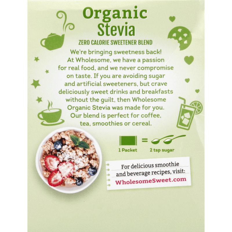 Wholesome Stevia Organic Packets 35 Each Instacart