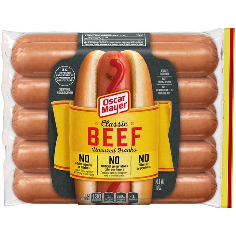 Oscar Mayer. Premium Beef Franks (10 ct) from Food4Less - Instacart