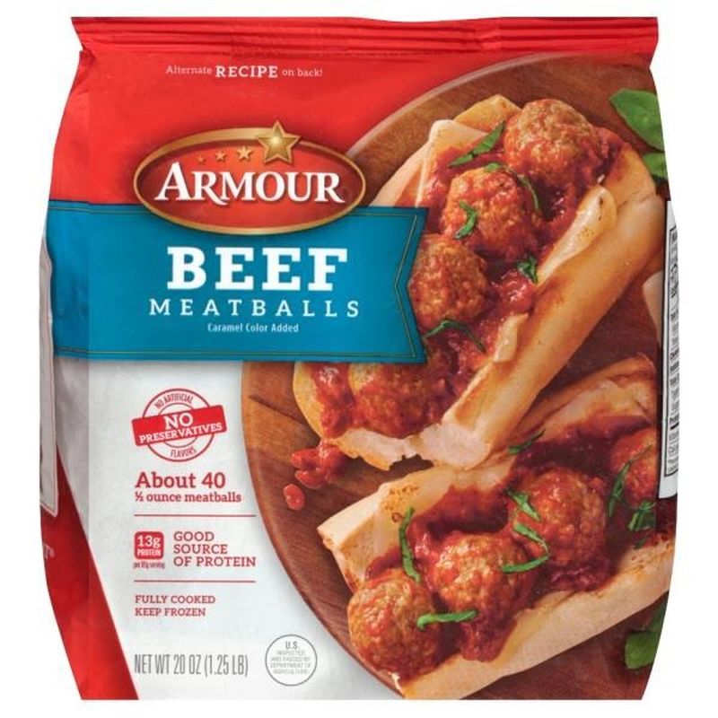 Armour Beef Meatballs (20 oz) Instacart