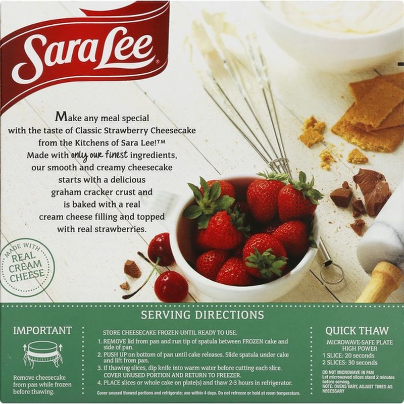 Sara Lee Cheesecake, Strawberry, Classic (19 oz) from