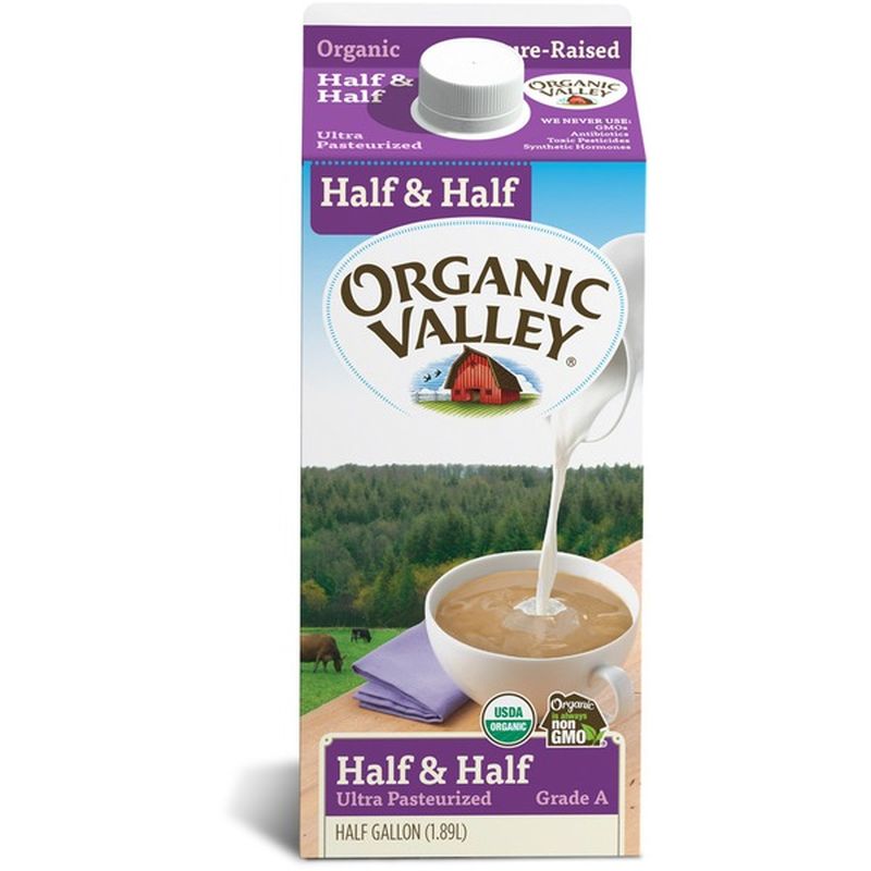 Organic Valley Ultra Pasteurized Organic Half and Half (64 oz) - Instacart