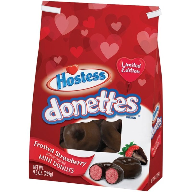 Hostess Donettes Frosted Strawberry Mini Donuts (9.5 oz) - Instacart