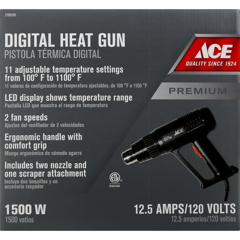 Ace Digital Heat Gun, Premium, 1500W (1 each) - Instacart