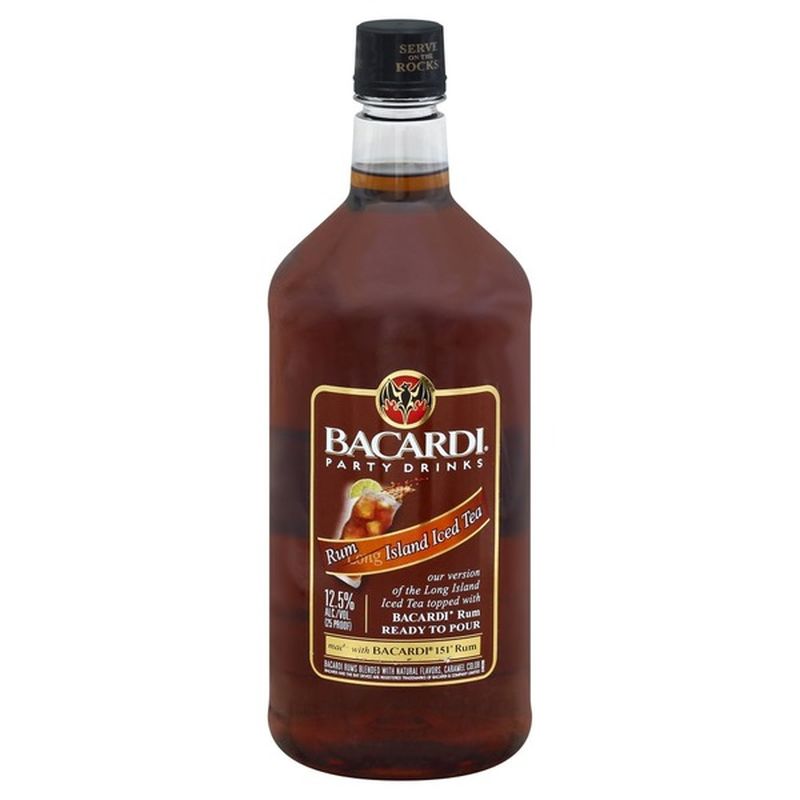 Bacardi Party Drinks Rum Island Iced Tea Cocktail (1.75 L) - Instacart