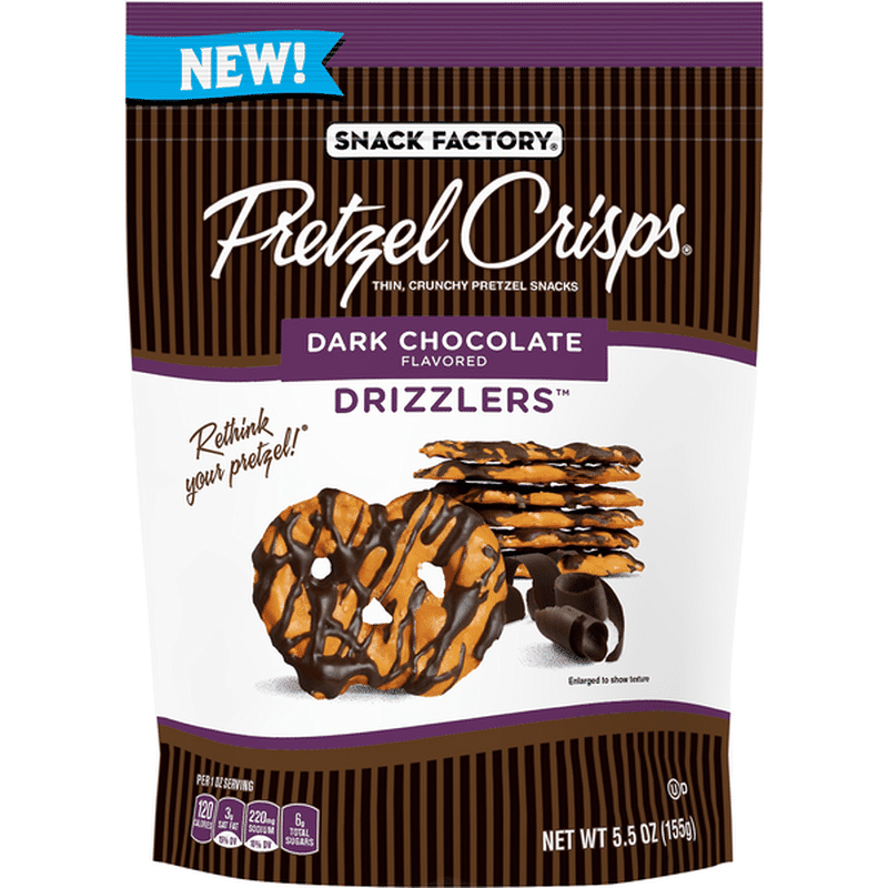 Pretzel Crisps® Dark Chocolate Drizzled Pretzel Crisps (5.5 oz) Instacart