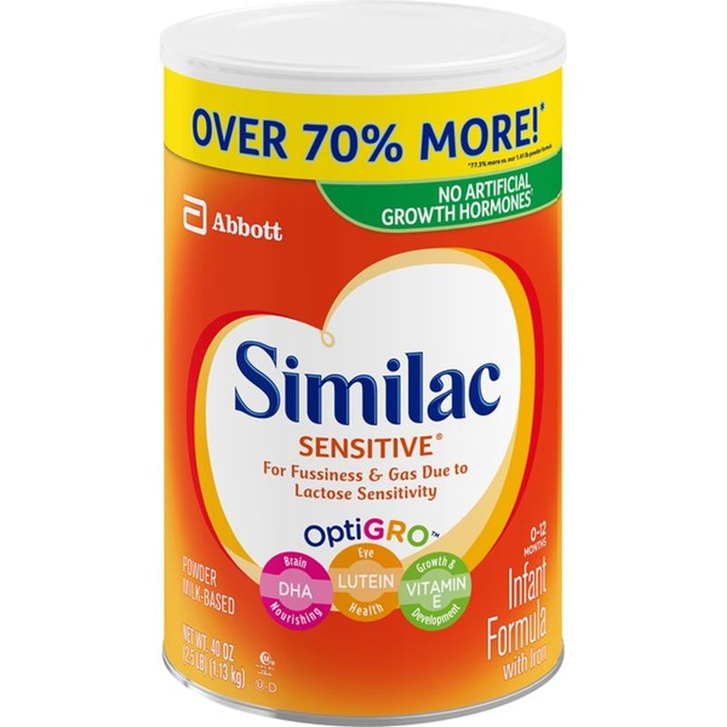 similac sensitive for fussiness and gas