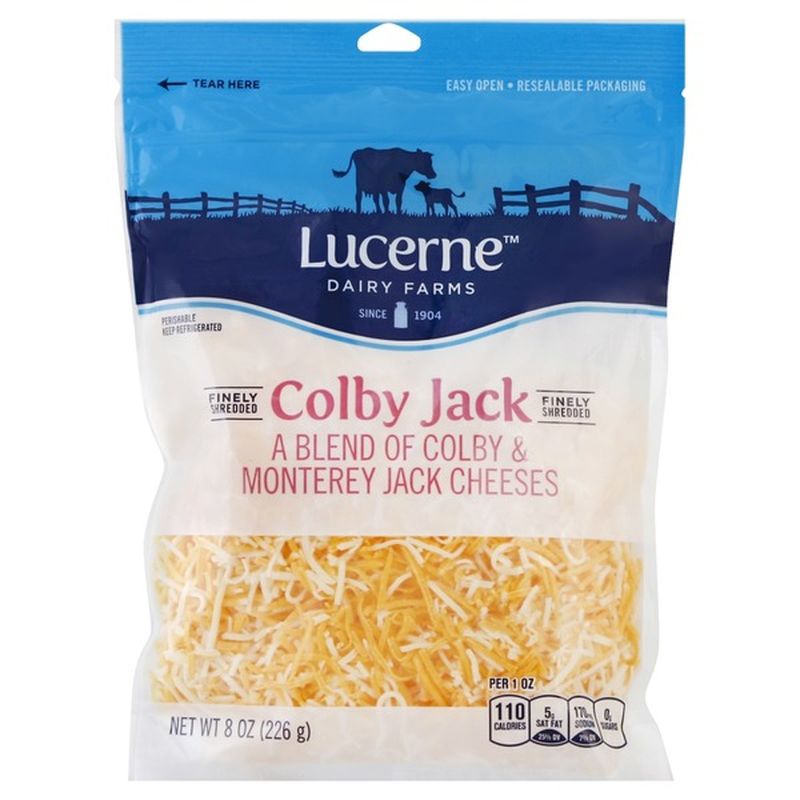 Lucerne Finely Shredded Cheese, Colby Jack (8 oz) Instacart