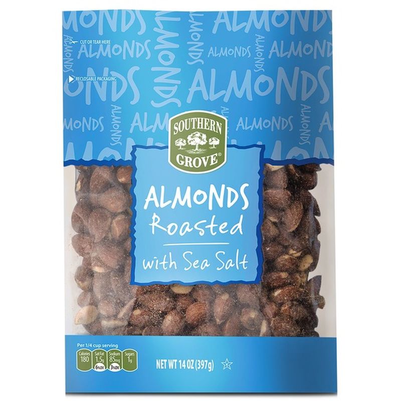 Southern Grove Oven Roasted Almonds with Salt (14 oz) from ALDI Instacart