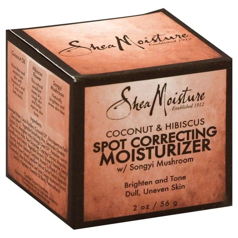 shea moisture coconut & hibiscus radiance moisturizer with songyi mushroom