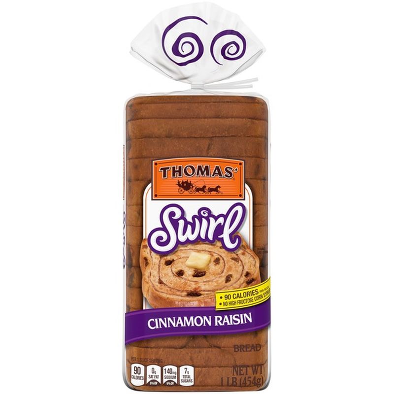 Thomas Thomas’ Cinnamon Raisin Swirl Bread (16 oz) from ShopRite