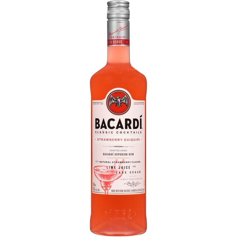 Bacardi Strawberry Daiquiri Bacardi Classic Cocktails Strawberry