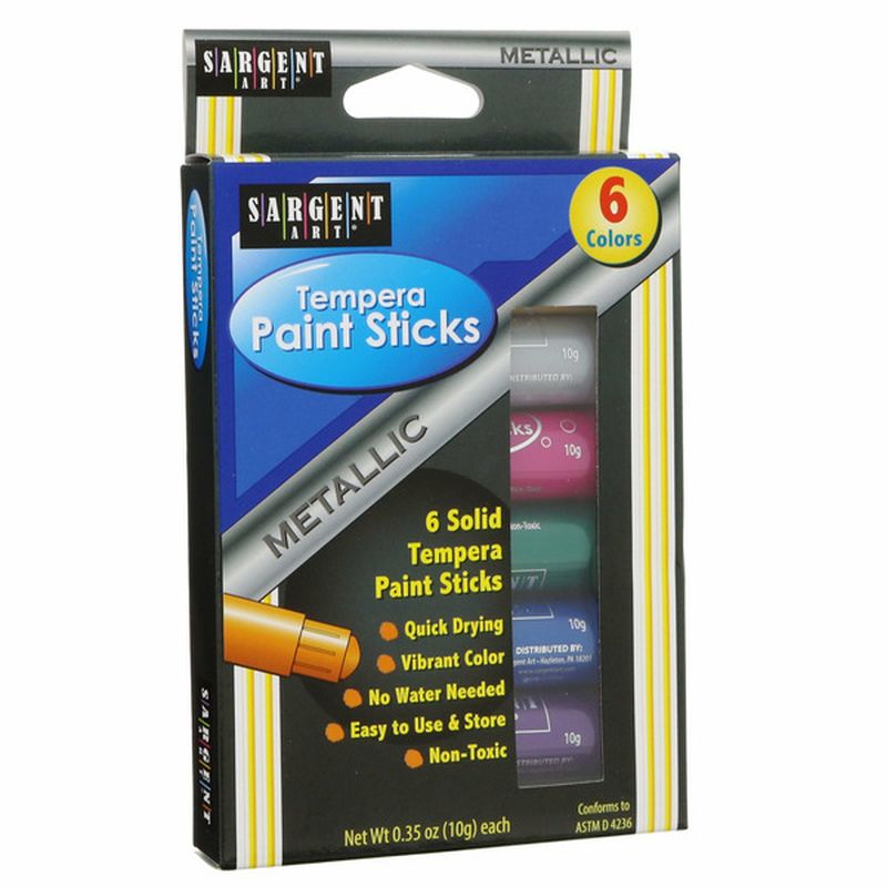 Sargent Art Metallic Tempera Paint Sticks