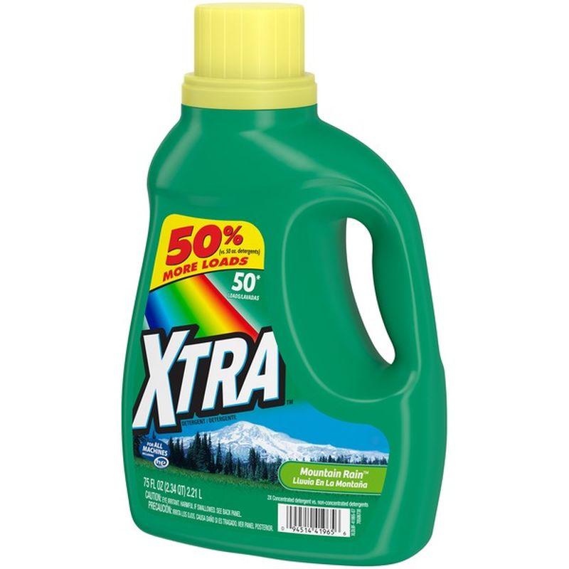 Xtra Liquid Laundry Detergent, Mountain Rain, (75 oz) from Giant Food