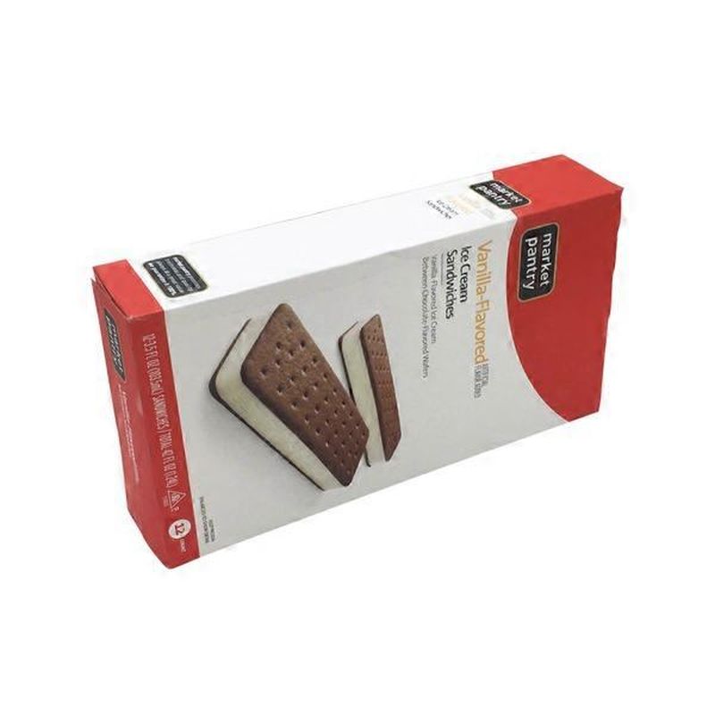 Market Pantry Vanillaflavored Ice Cream Between Chocolateflavored