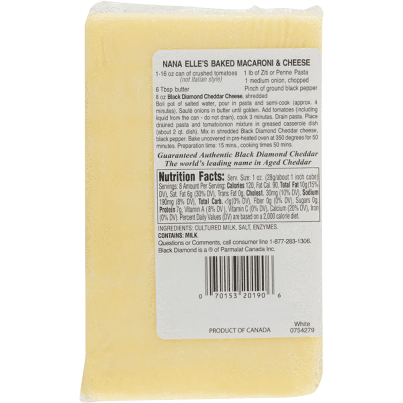 Black Diamond Premium Sharp Cheddar Cheese Grand Reserve Aged 2 Years