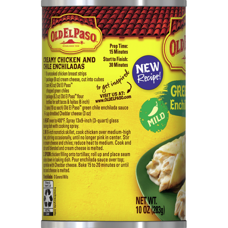 Old El Paso Sauce, Enchilada, Green Chile, Mild (10 oz) Instacart