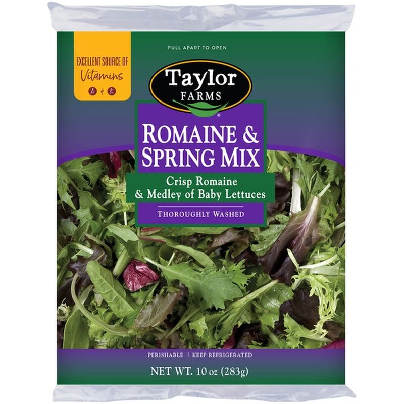 Taylor Farms Romaine & Spring Mix Lettuce (10 oz) Instacart