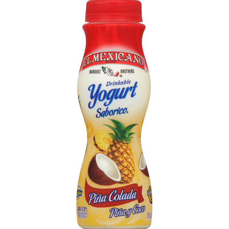 El Mexicano Drinkable Yogurt. Pina Colada (7 fl oz) from FoodsCo Instacart