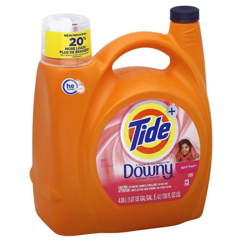 Tide Liquid Laundry Detergent with a Touch of Downy, April ...