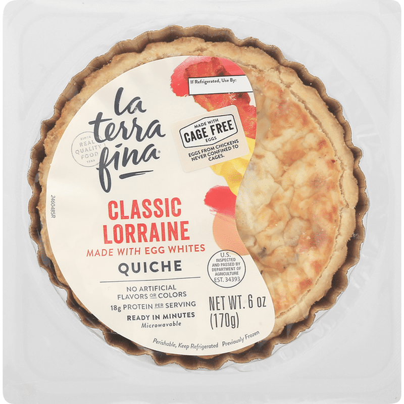 La Terra Fina Quiche, Classic Lorraine (6 oz) Instacart