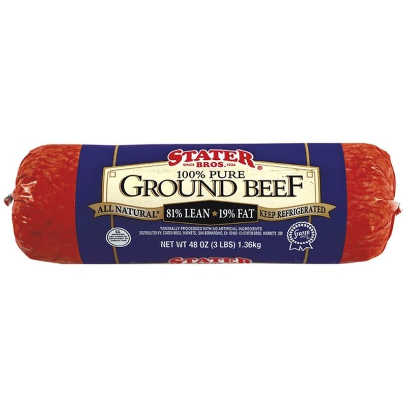 Stater Bros 81 Lean 19 Fat Ground Beef (48 oz) Instacart