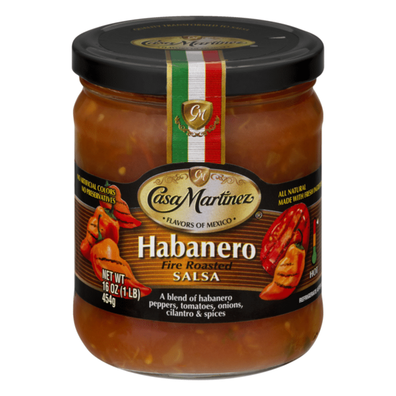 Casa Martinez Fire Roasted Salsa Habanero (16 oz) - Instacart