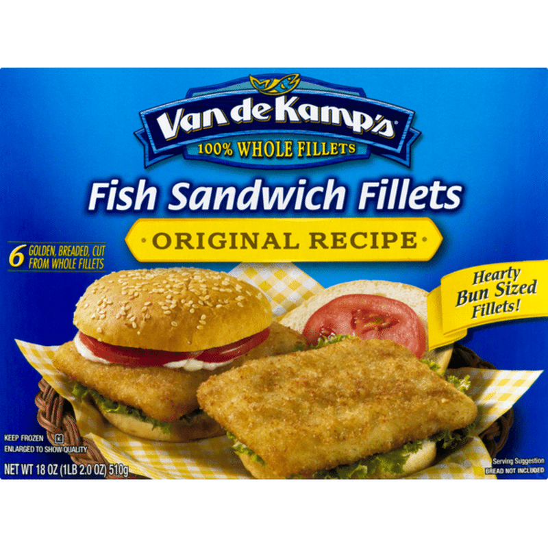 Van de Kamp's Fish Sandwich Fillets Original Recipe 6 CT