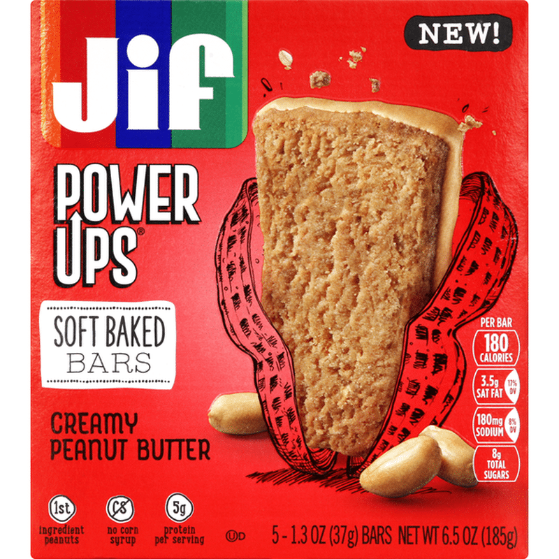 Jif Bars, Creamy Peanut Butter, Soft Baked (5 each) Instacart