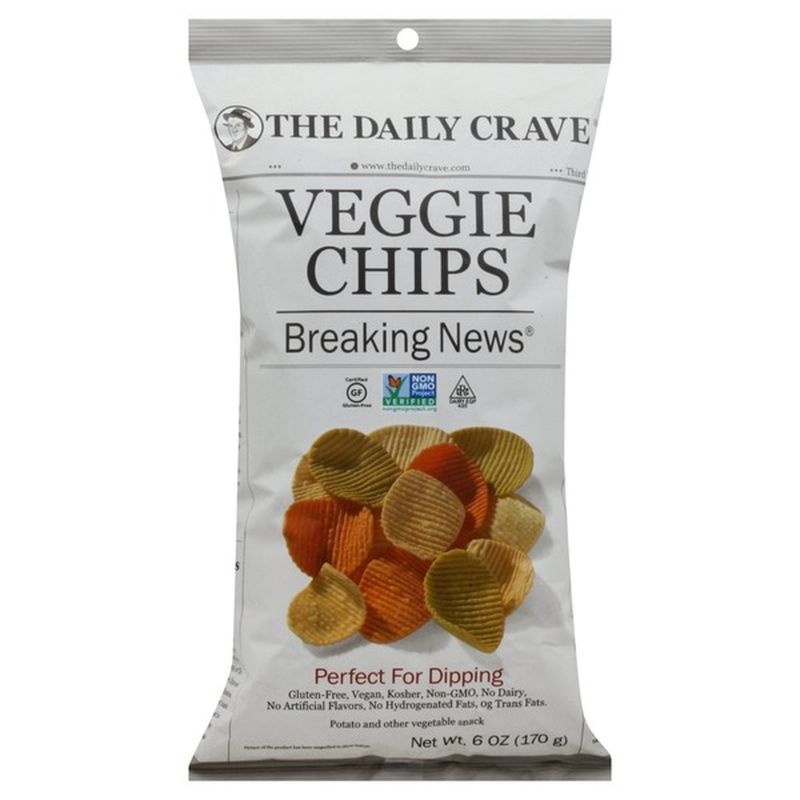The Daily Crave Veggie Chips, Breaking News (6 oz) Instacart