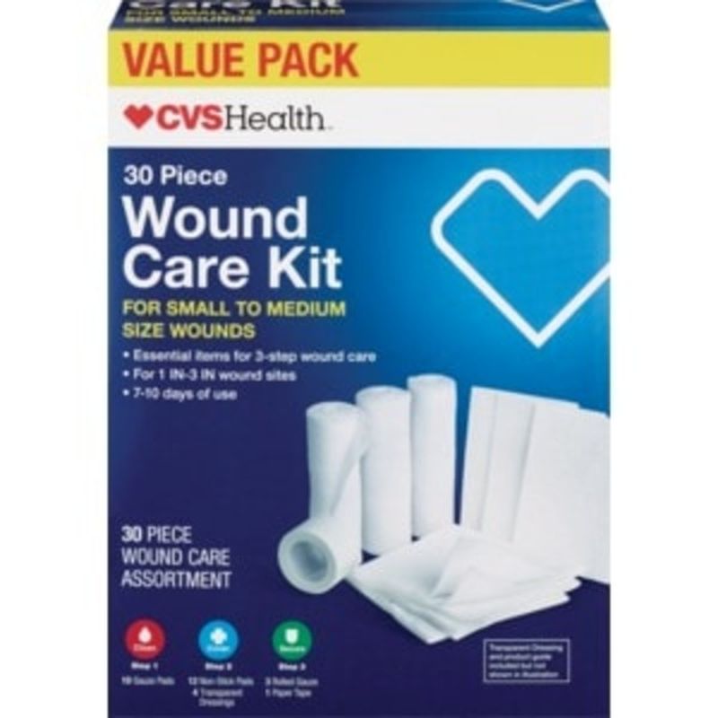 CVS Wound Care Kit For Small To Medium Size Wounds, 30Piece (each) from CVS Pharmacy® Instacart