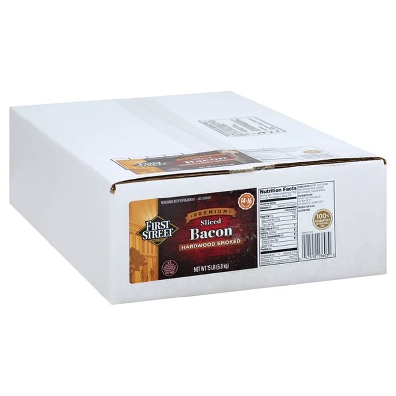 First Street Hardwood Smoked Premium Sliced Bacon