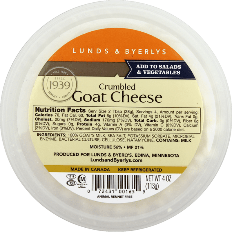 L&B Crumbled Cheese, Goat (4 Oz) - Instacart