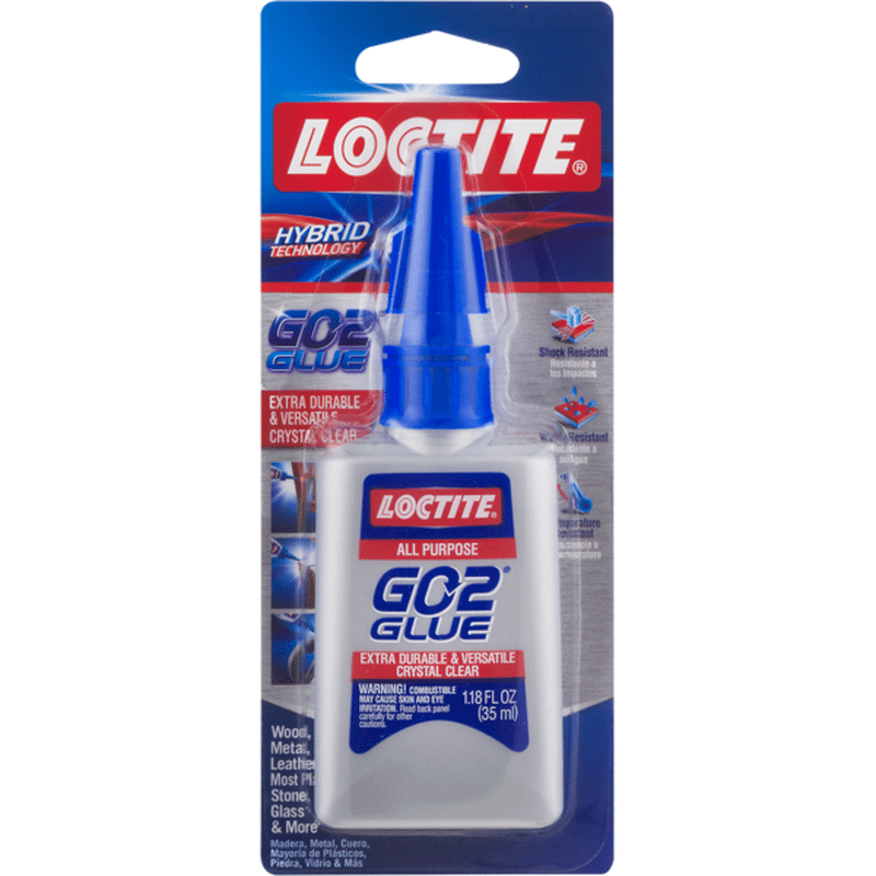 Loctite Glue, Go2, Crystal Clear, All Purpose (1.18 oz) Instacart