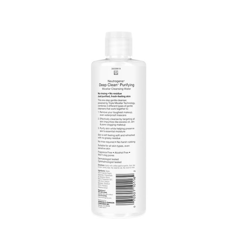 neutrogena cleansing water