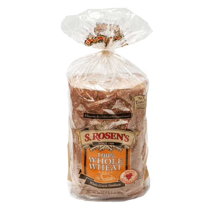 S Rosen S Bread 100 Whole Wheat 24 Oz Instacart