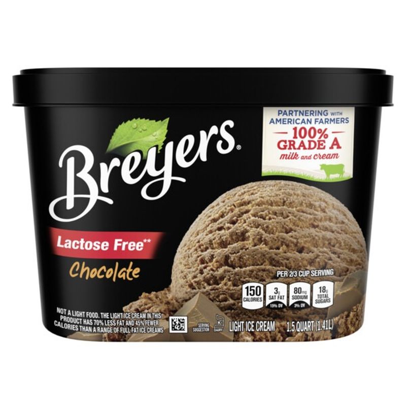 Breyers Light Ice Cream Chocolate 48 Oz Instacart