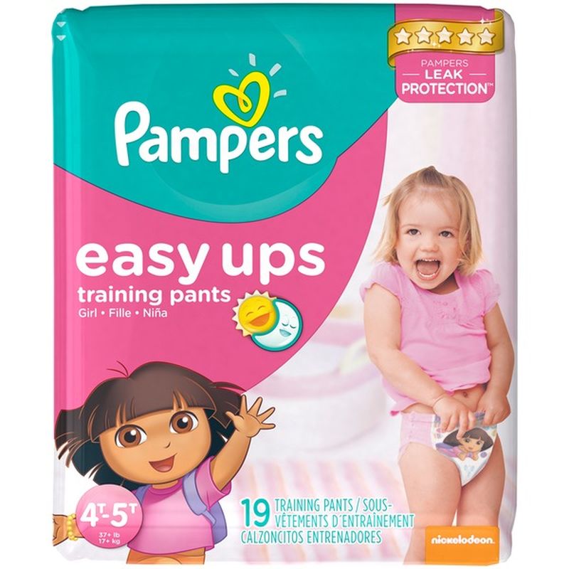 Pampers Easy Ups Training Pants Girl 4T5T 19 CT (19 ct) Instacart