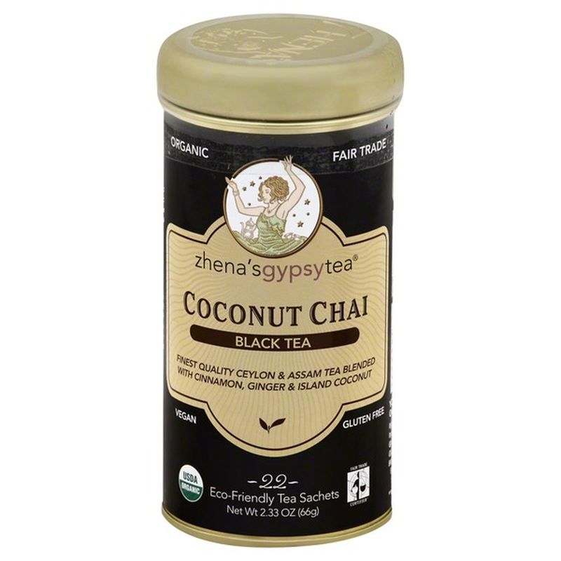 Zhena's Gypsy Tea Organic Coconut Chai Black Tea (22 ct) from Schnucks