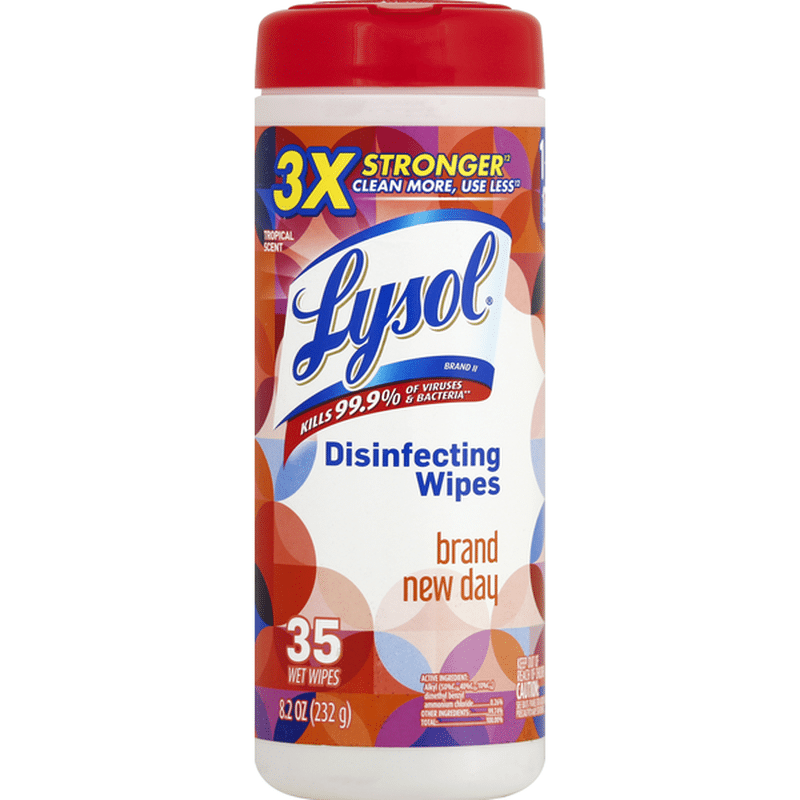 Lysol Disinfecting Wipes Brand New Day (35 ct) Instacart