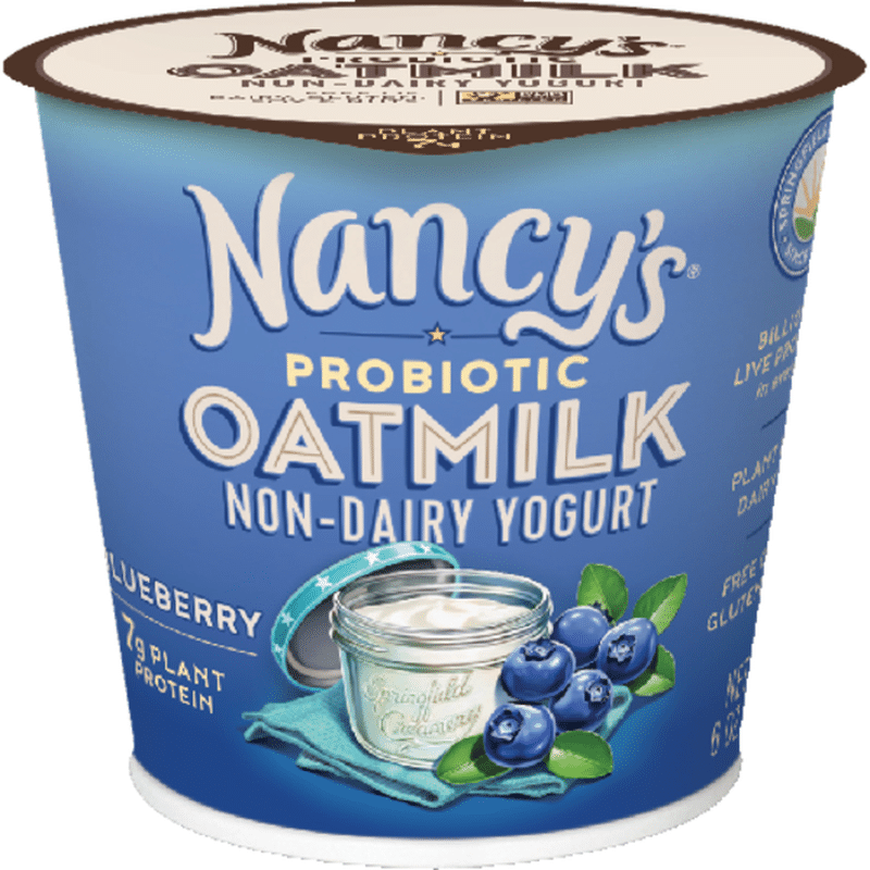 Nancy's Yogurt, Non-Dairy, Blueberry, Oatmilk (6 oz) - Instacart