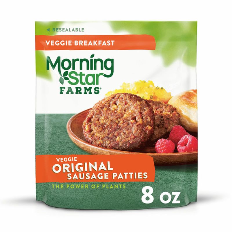 Morning Star Farms Meatless Sausage Patties, Plant Based Protein ...