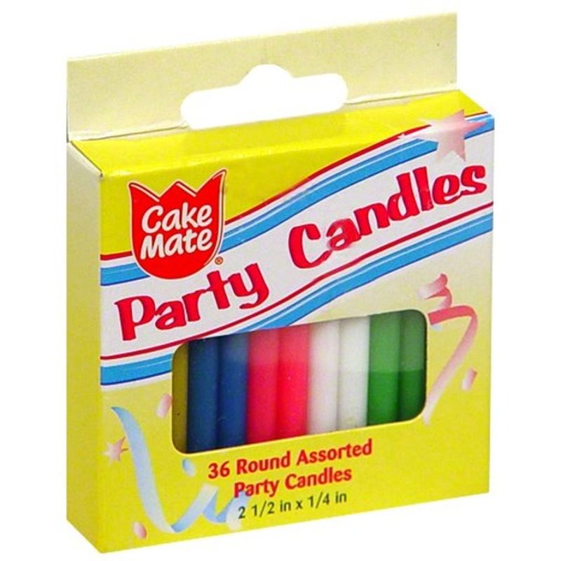 Cake Mate Birthday Candles, Rainbow, 2 Inch (36 Each) - Instacart