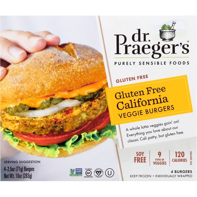 Dr. Praeger's Veggie Burgers, Gluten Free, California (4 each) from