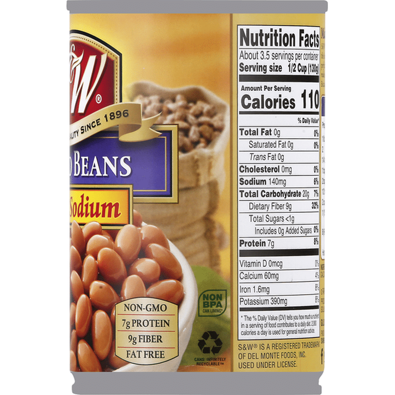 S&w Low Sodium Pinto Beans (15 oz) Instacart