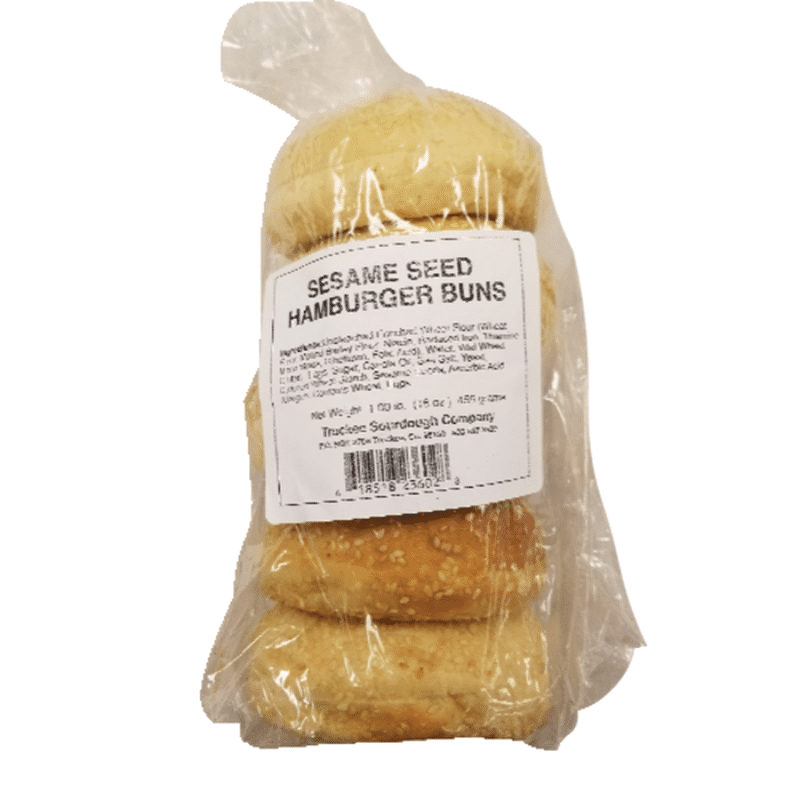 Truckee Sourdough Company Sesame Seed Hamburger Buns