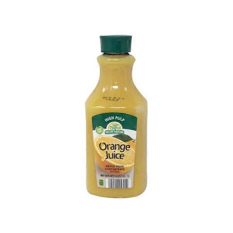 Nature's Nectar High Pulp 100 Orange Juice (52 fl oz) Instacart