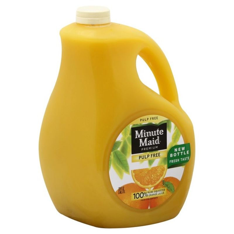 Minute Maid Orange Juice, Pulp Free (128 oz) Instacart