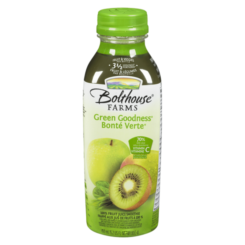 Bolthouse Farms 100% Fruit Juice Smoothie, Green Goodness (15.21 fl oz