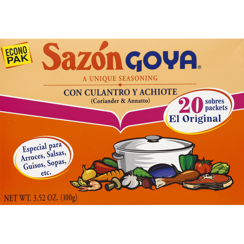 Goya Sazón Seasoning With Coriander And Annatto 3 52 Oz Instacart