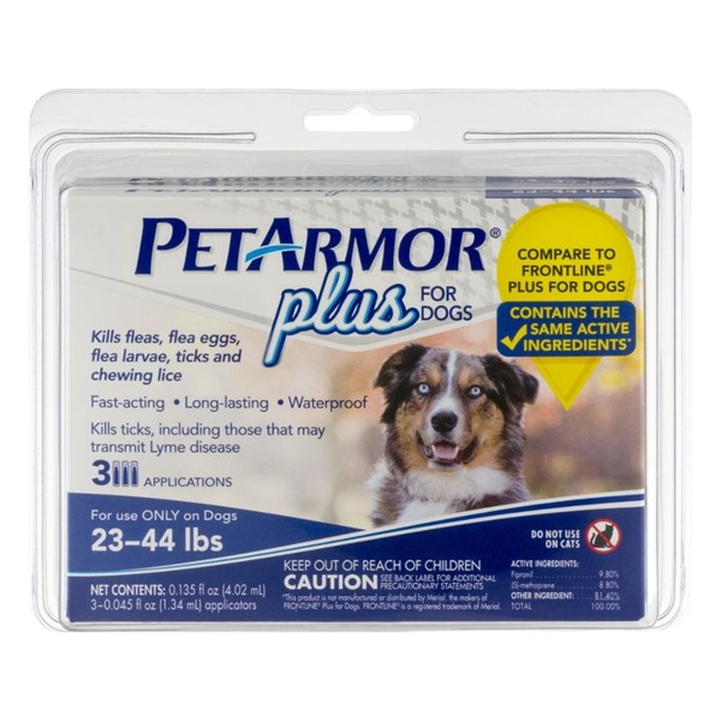 PetArmor Plus For Dogs 2344 lbs 3 CT (0.273 fl oz) from Petco